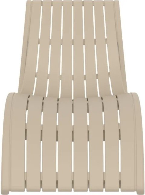 Leżak Aquaviva Slim, szaro-brązowy Aquaviva