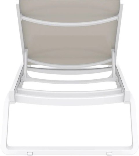 Leżak Aquaviva Tropic, biały z szaro-brązowym Aquaviva