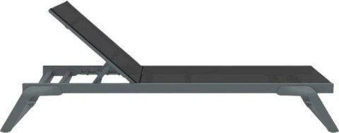 Leżak Aquaviva Tropic, ciemnoszary z czarnym Aquaviva