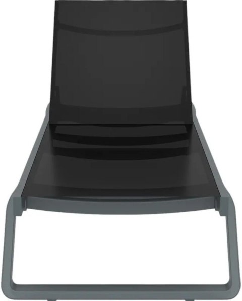 Leżak Aquaviva Tropic, ciemnoszary z czarnym Aquaviva