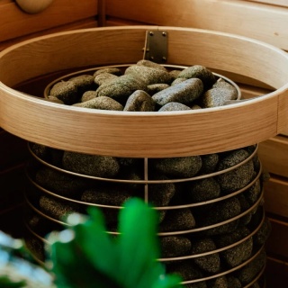 Osłona bezpieczeństwa do pieca HUUM HIVE 12/15/18 kW – drewno brzoza/zewn. dąb