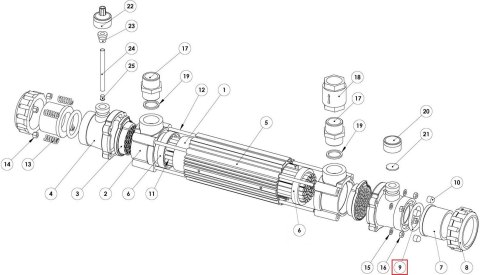 Pierścień uszczelniający wymiennika ciepła Elecro SP-119-ORS Elecro