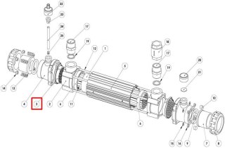 Płyta sitowa wymiennika ciepła G2 Elecro, 2 szt. Elecro