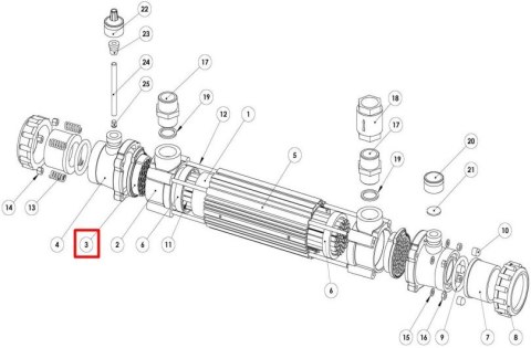 Płyta sitowa wymiennika ciepła G2 Elecro, 2 szt. Elecro