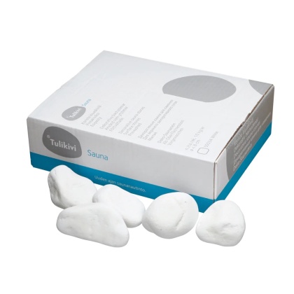 Tulikivi Deco White - białe kamienie dekoracyjne do sauny 5-10 cm (10 kg) – SS034