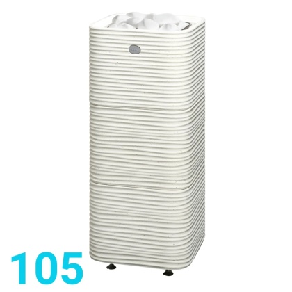 Tulikivi Huurre 105 - piec elektryczny do sauny 10,5 kW (9-15 m³) - odlew Cast Stone, wolnostojący