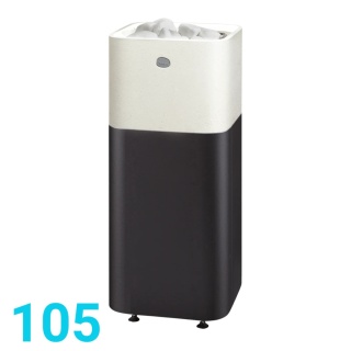 Tulikivi Kuura 105 - piec elektryczny do sauny 10,5 kW (9-15 m³) - odlew Cast Stone, do zabudowy w ławach