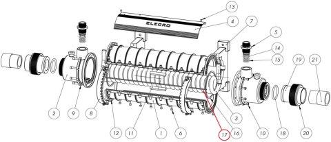 Uszczelka rowkowa do wymiennika ciepła Elecro SST (Z-IM-GSK-SST-GG-700) Elecro