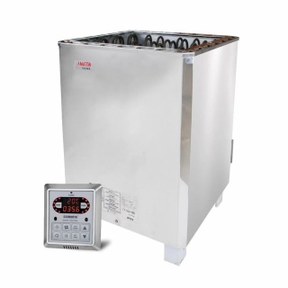 Amazon SAM-B15 15 kW (13-23 m³) - piec elektryczny do sauny ze sterownikiem CON6 – stal nierdzewna