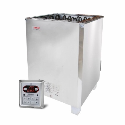 Amazon SAM-B15 15 kW (13-23 m³) - piec elektryczny do sauny ze sterownikiem CON6 – stal nierdzewna
