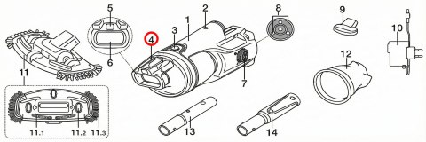 Nakładka do szczotki Kokido do odkurzacza Telsa EV30CBX/EU (pojemnik przezroczysty) Kokido