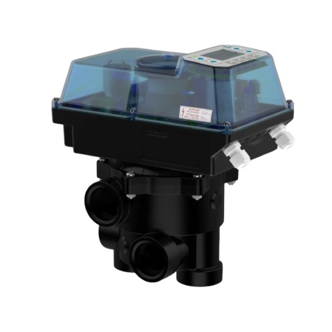 Automatyczny zawór basenowy Praher AquaStar Control SM20 AO 2 cale, sterownik płukania filtra z wyświetlaczem LCD.