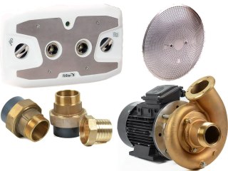 Przeciwprąd do basenu Fitstar Cyclon-Duo 8310321 (2 dyszy, 1 wlot wody, 2.6 kW, 63 m3/h), do wody słonej Fitstar