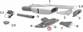 Zestaw 4 kółek Kokido do odkurzacza Telsa EV15CBX/EU Kokido