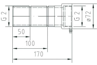 Zestaw przedłużeń Fitstar 7920051 do przeciwprądu Junior, 170 mm, do słonej wody Fitstar