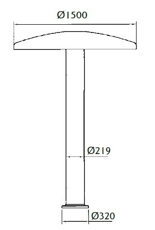 Zestaw wodospadu FitStar Grzyb (d 1500 mm) Fitstar