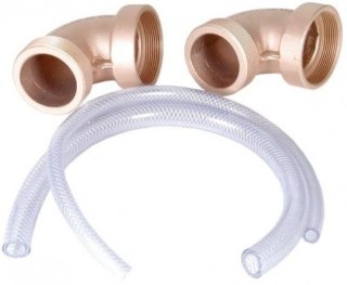 Zestaw złączek kątowych 90° Fitstar 7945051 do przeciwprądu Taifun, Taifun-Duo, 2-1/2", do słonej wody Fitstar
