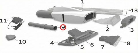 Złącze uchwytu Kokido do odkurzacza Telsa EV15 Kokido