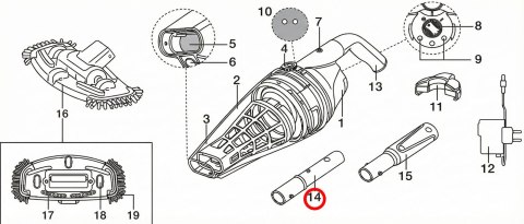 Złącze uchwytu Kokido do odkurzacza Telsa EV50CBX/EV75CBX Kokido
