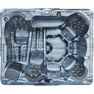 Aquajoy Saint-Tropez (280х230х95 cm) wanna SPA z hydromasażem , opal ciemny