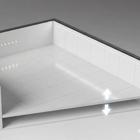 Floor4Pool ruchome dno do basenu betonowego pod mozaikę, system podnoszony MagicPool, dystrybucja PremiumPool, basen.pro