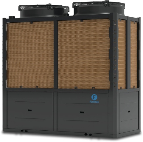 Pompa ciepła Flotide Inverter PC 130/R32 400V, moc 155kW, basen do 630m3, kompresor Mitsubishi, WiFi/4G, kod 7037572, waga 603kg