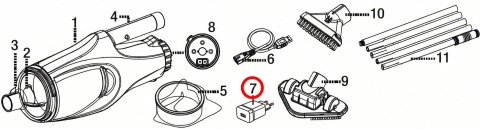Ładowarka USB Kokido do odkurzacza Telsa EV05 Kokido