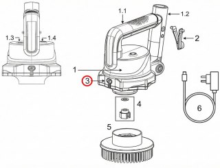 Pokrywa ochronna portu ładowania do szczotki elektrycznej Kokido SCRUBBY Kokido