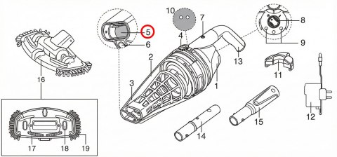 Zawór Kokido do odkurzacza Telsa EV50CBX Kokido