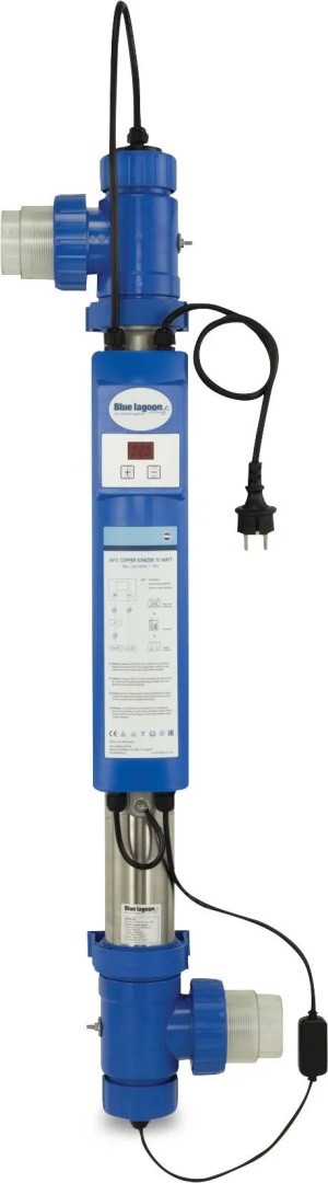 Lampa UV-C do basenu Blue Lagoon 75 W, 23 m3/h (63 mm x 1 1/2" KW x GW, 2bar)