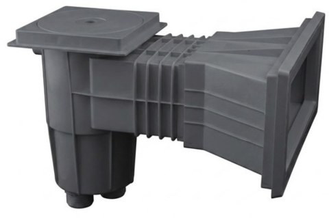 Skimmer do basenów foliowych Emaux EM0140-SV Wide, wkładki mosiężne, ciemnoszary Emaux
