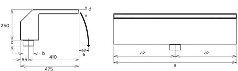 Wodospad ścienny Flexinox Maui Wall (500 mm, 20 m³/h, AISI 316L) Flexinox