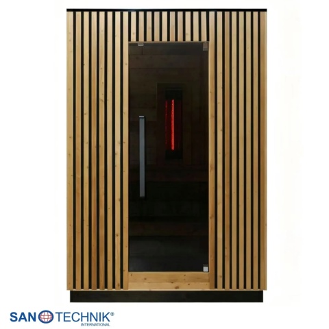 Sauna zewnętrzna TRONDHEIM M Sanotechnik FA10160 termo świerk piec 6kW IR dla 2 osób EAN 9002827086817