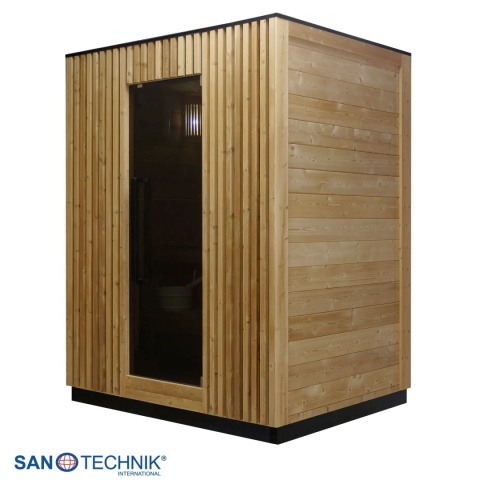 Sauna zewnętrzna TRONDHEIM M Sanotechnik FA10160 termo świerk piec 6kW IR dla 2 osób EAN 9002827086817