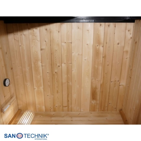 Sauna zewnętrzna TRONDHEIM M Sanotechnik FA10160 termo świerk piec 6kW IR dla 2 osób EAN 9002827086817