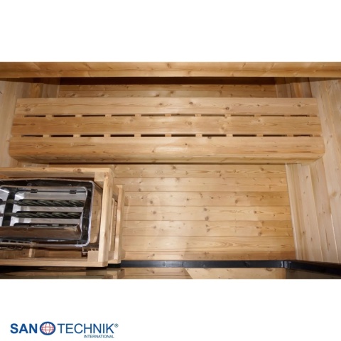 Sauna zewnętrzna TRONDHEIM M Sanotechnik FA10160 termo świerk piec 6kW IR dla 2 osób EAN 9002827086817